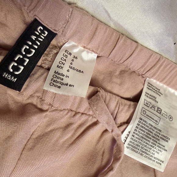 H&M Soft Drawstring Pink Pants - Picture 4 of 4